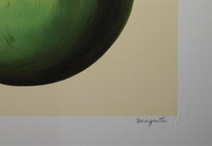 "Ceci n'est pas un pomme (This is Not an Apple), " Lithograph after Rene Magritte