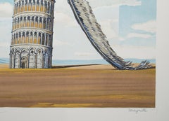 "Souvenir de voyage (Memory of a Journey)" Litho after Painting by Rene Magritte