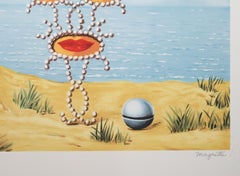 "Scheherazade, " Color Lithograph after 1950 Painting by Rene Magritte