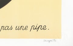 "La Trahison des Images (The Treachery of Images), " Litho after Rene Magritte