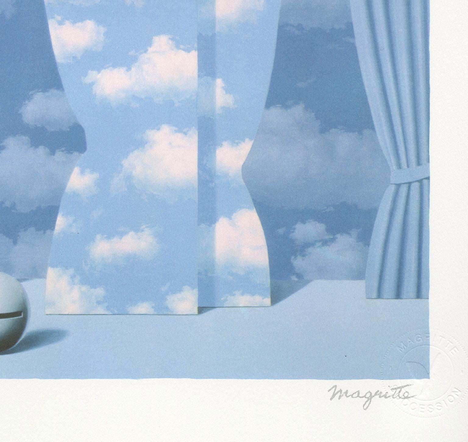 Lithographie „La Peine Perdue (Der verwaiste Effort)“ nach Gemälde von Rene Magritte – Print von René Magritte