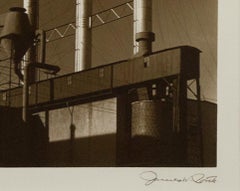 "Silver Stacks, " Black and White Photograph signed by James W. Porth