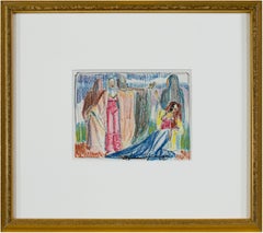 „Five Actresses“ Original Kreidezeichnung von Sylvia Spicuzza