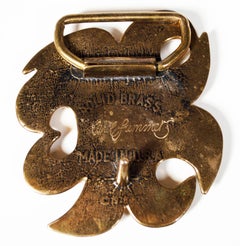 Fibbia da cintura in ottone "Sun and Heart" firmata da Carol Summers