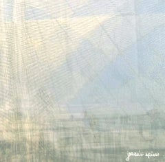 Contemporary abstract landscape photograph architectural building sky signed