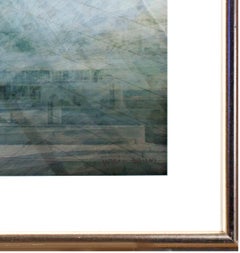 Contemporary abstract landscape photograph architectural building sky signed