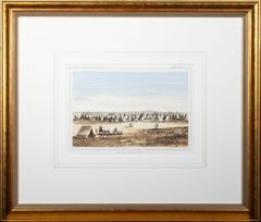 'Camp Red River Hunters' original lithograph by John Mix Stanley 