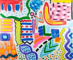 'Frullato di banana biologico' dipinto acrilico originale firmato