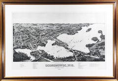 'View of the City of Oconomowoc, Wis.' giclée after 1885 original lithograph