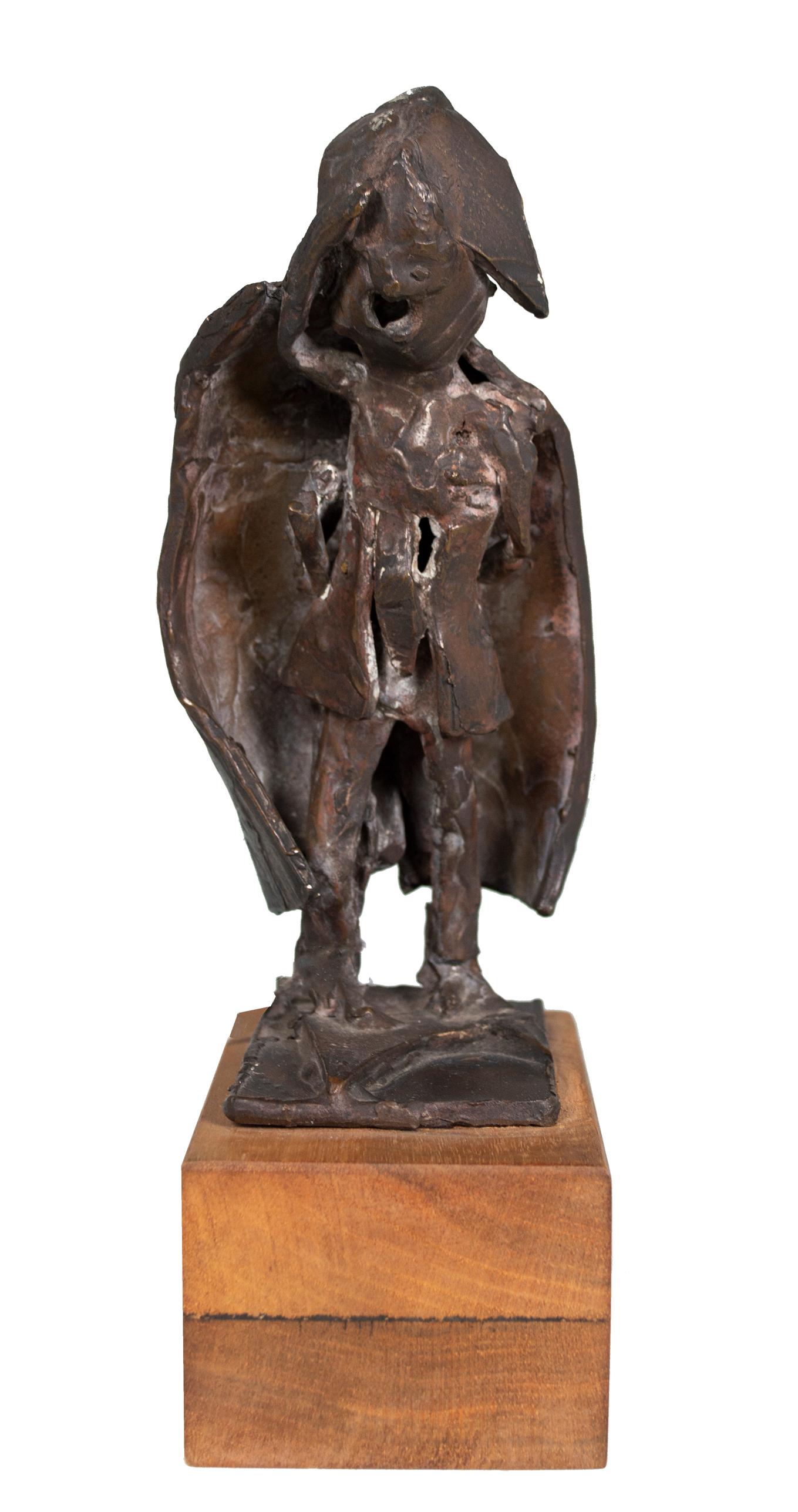 „General (Napoleon)“, abstrakte Original-Bronzeskulptur von Doris Jarowsky, 1960er Jahre