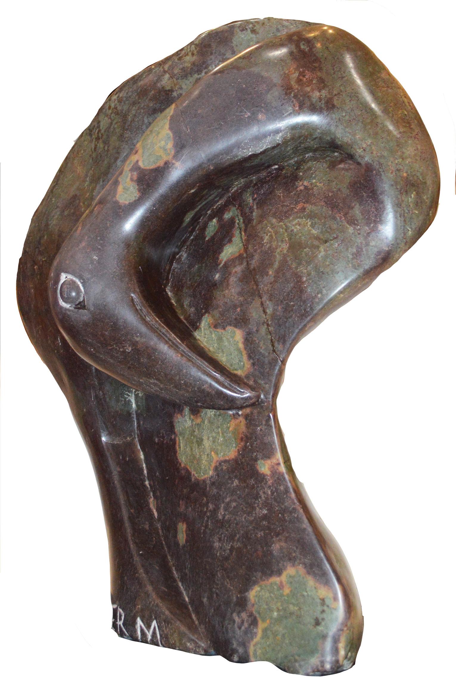 Sculpture originale en pierre Shona « Oiseaubalt » signée par Wonder Mazhindu Bumhira en vente 1