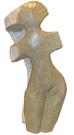 'Proud Woman' original Shona stone sculpture by Chenjerai Chiripanyanga