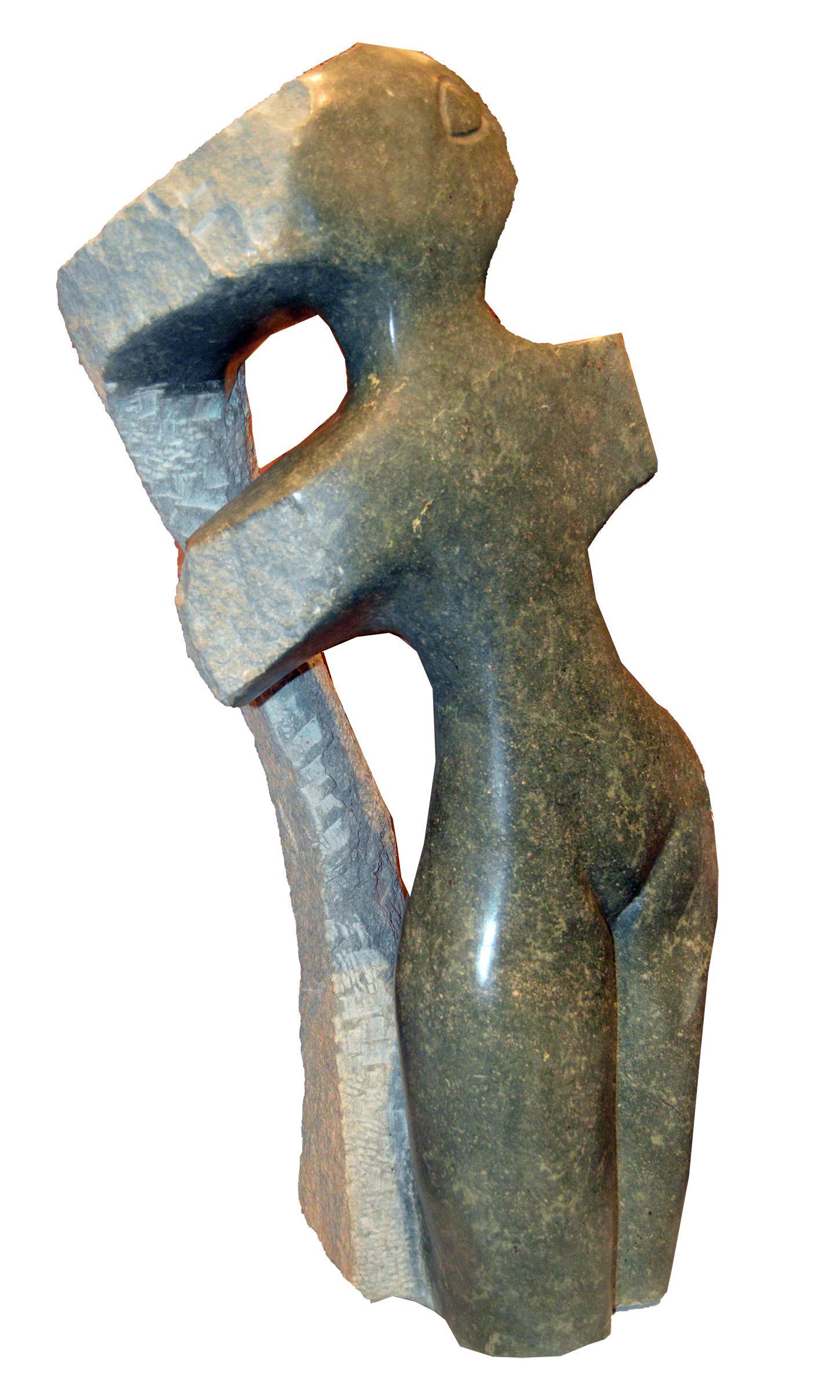 Sculpture originale en pierre Shona « Proud Woman » de Chenjerai Chiripanyanga en vente 2