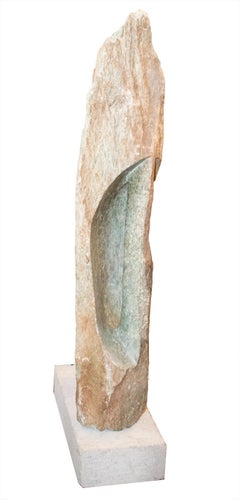 'Scratching Bird' Shona stone sculpture signed by Chenjerai Chiripanyanga
