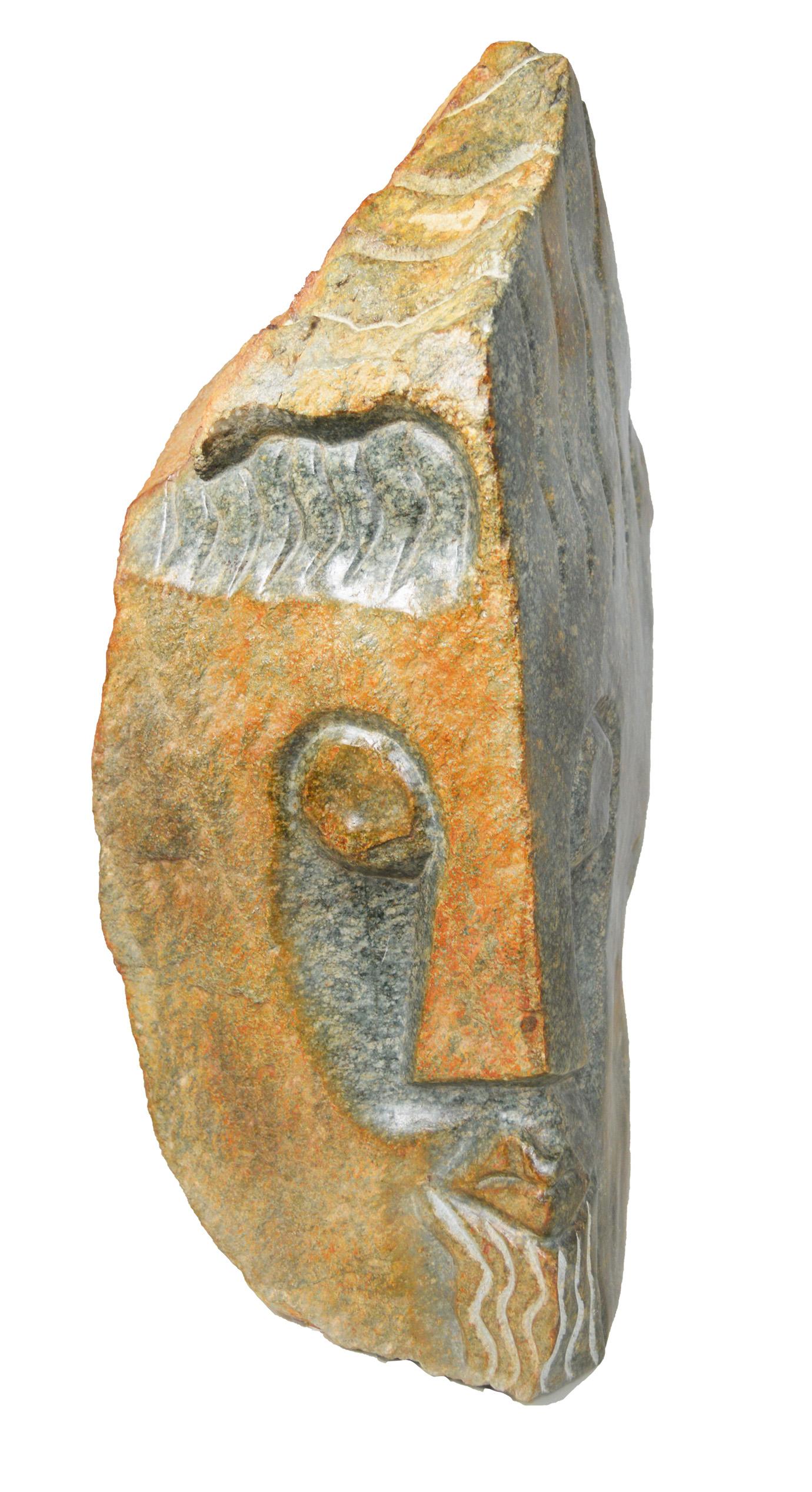 'Notorious Leader' original stone sculpture by Shona artist Nigel James For Sale 1