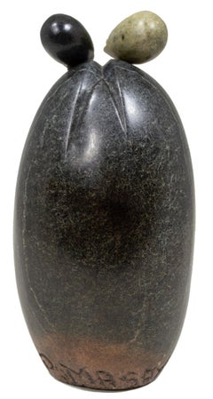 'Togetherness' original stone Shona sculpture signed by Phineas Masaya