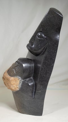 Originale Shona-Skulptur „Liebhaber“ aus Stein von Benjamin Mundara, Mann und Frau aus Mann und Mann