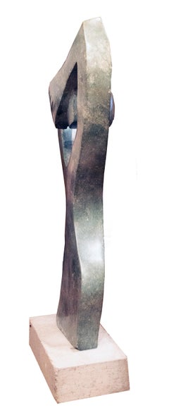 'Meditazione' scultura originale in pietra Shona firmata da Dudzai Mushawepwere