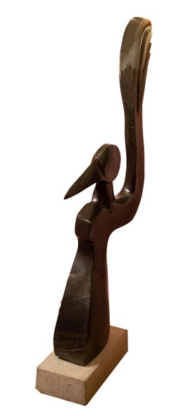 'Hope' scultura originale in pietra Shona firmata da Dudzai Mushawepwere