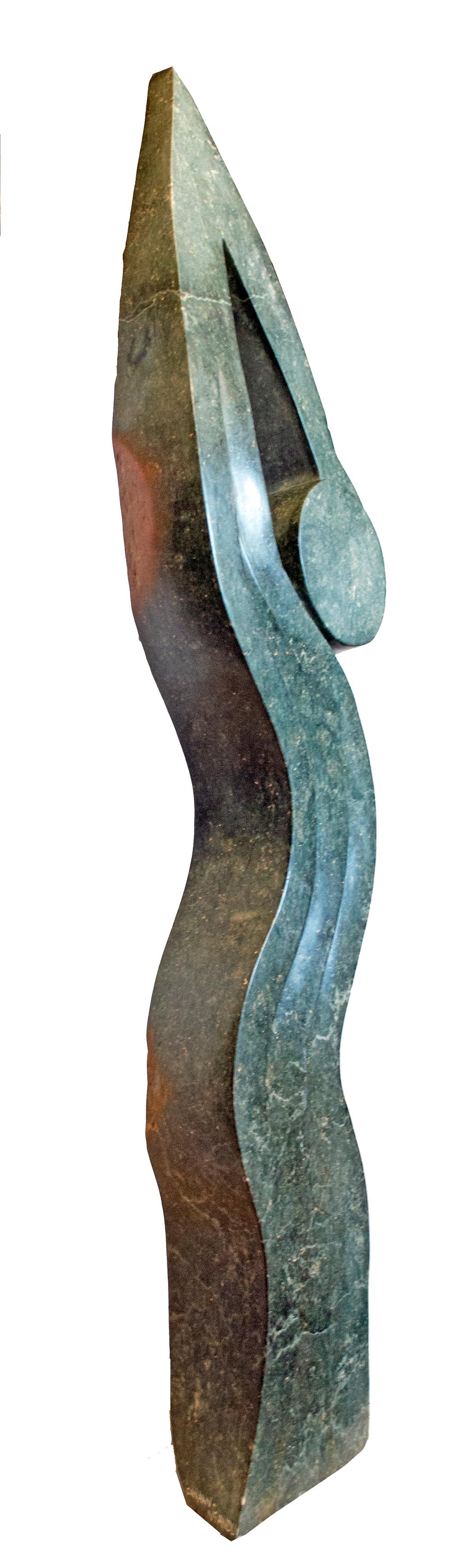 Escultura original Shona de ópalo y serpentina 