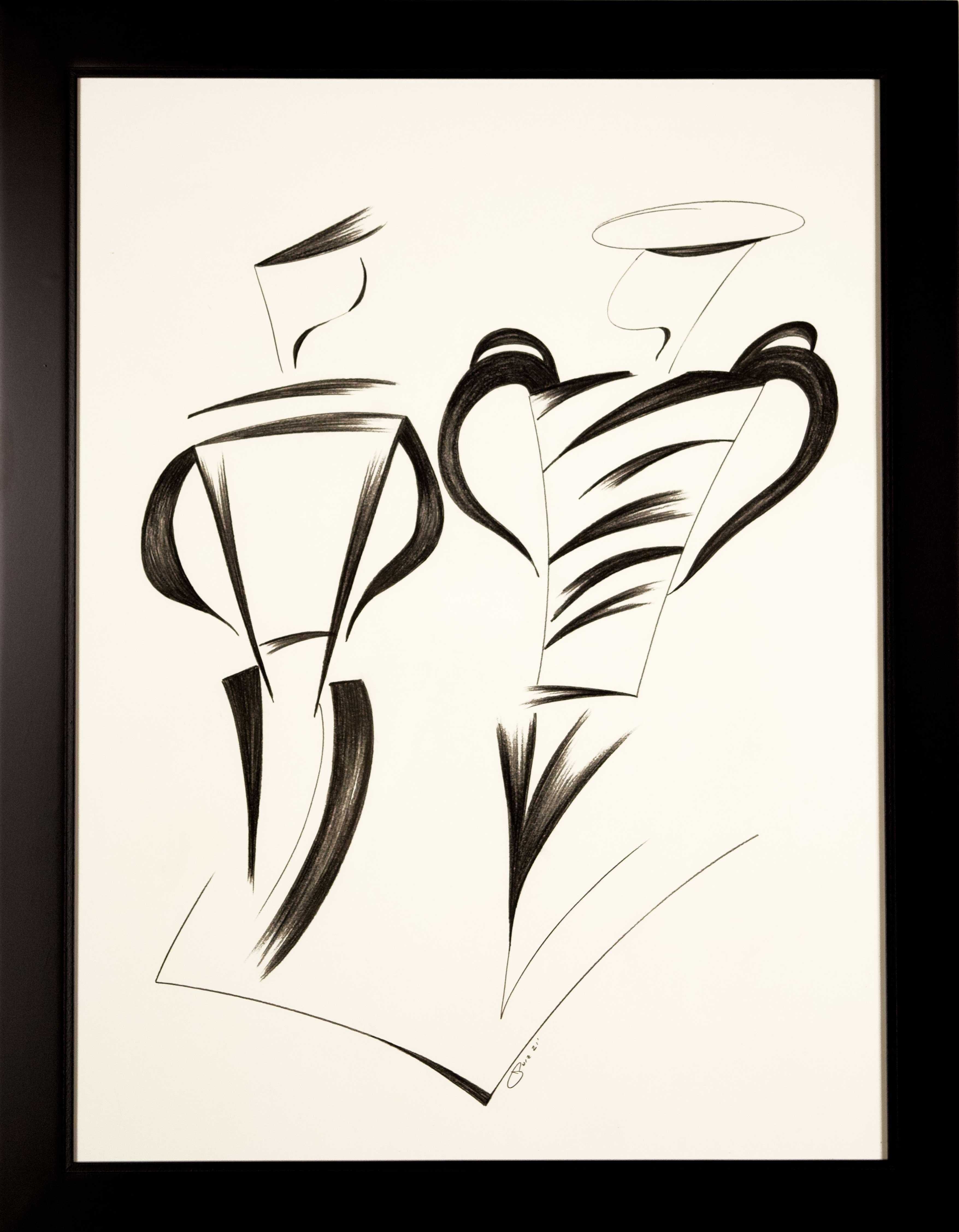 Jorge Ruiz-Martinez - 'Paths (Contemporary)' original art deco drawing by  Jorge Ruiz-Martinez For Sale at 1stDibs
