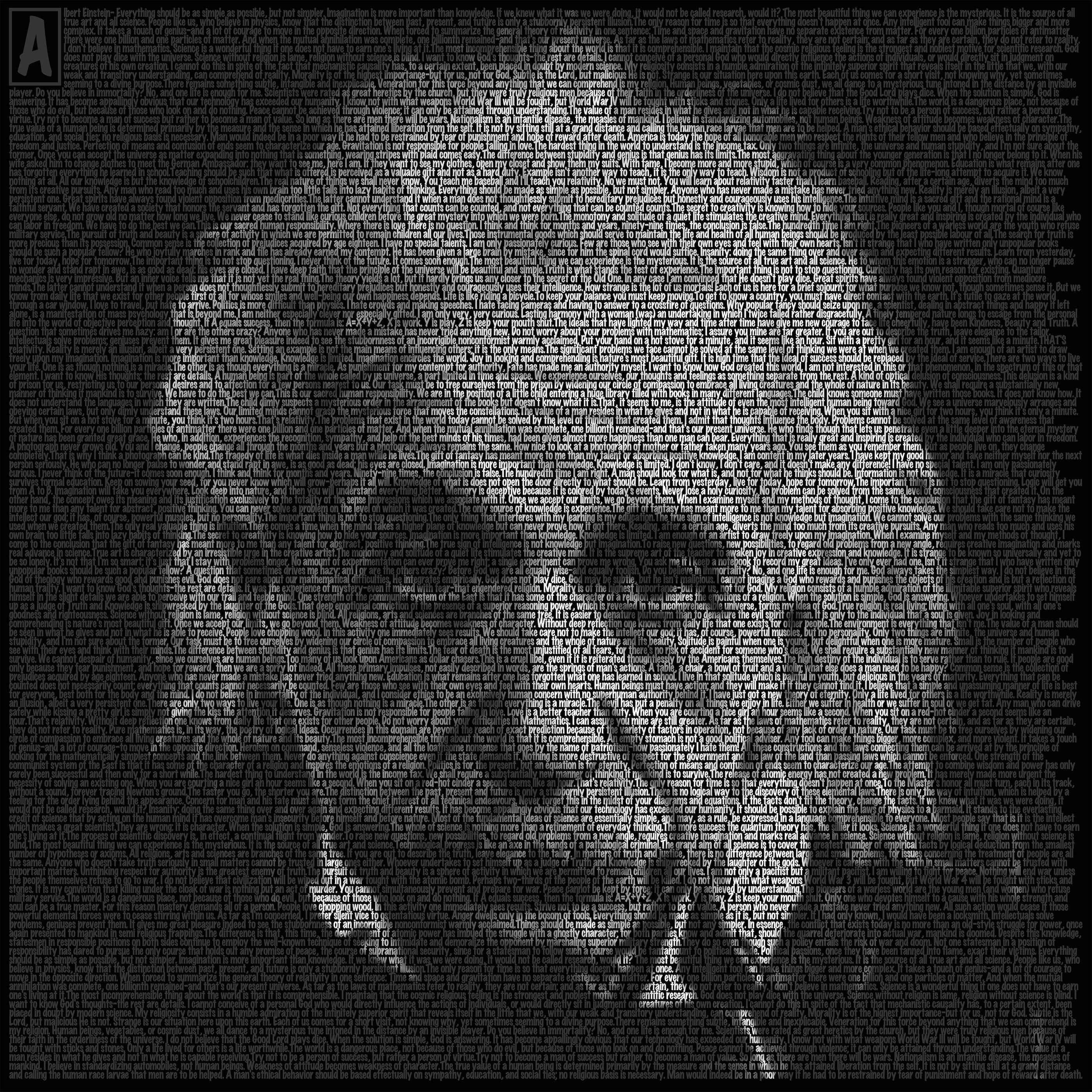Eric Thaller Portrait Print - Homage to Einstein
