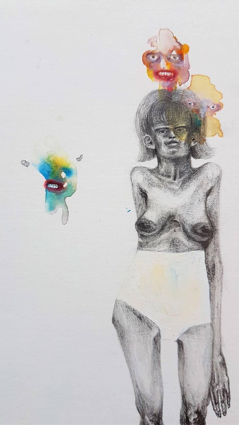 Beth Erze
Title: Untitled
Year: 2017
Medium: Crayon, Wax Crayon, Pencil on Paper
Size: 7.5 x 6.25 inches
Signed by the artist
COA provided