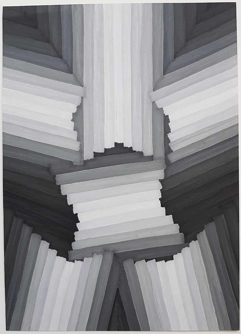 Alex Diamond Landscape Art - Untitled (Geometric Abstraction)