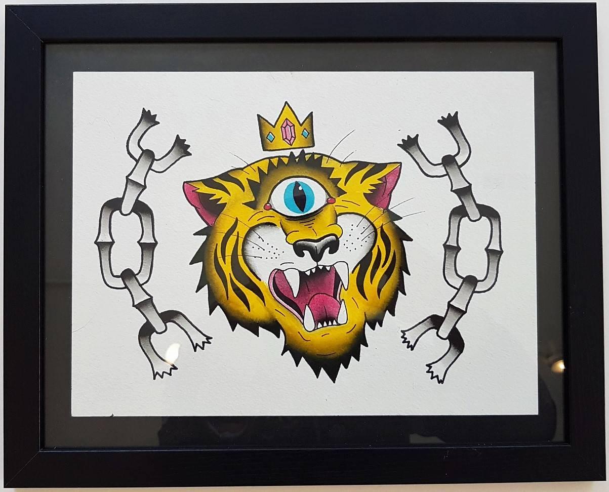Megan Henley Animal Art - Tuff Tiger