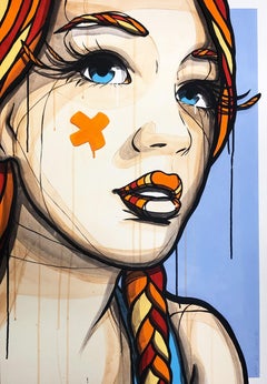 Portrait of a Girl - (Urban Art, Street Art, Berlin) - FLASH SALE until 8-15-21