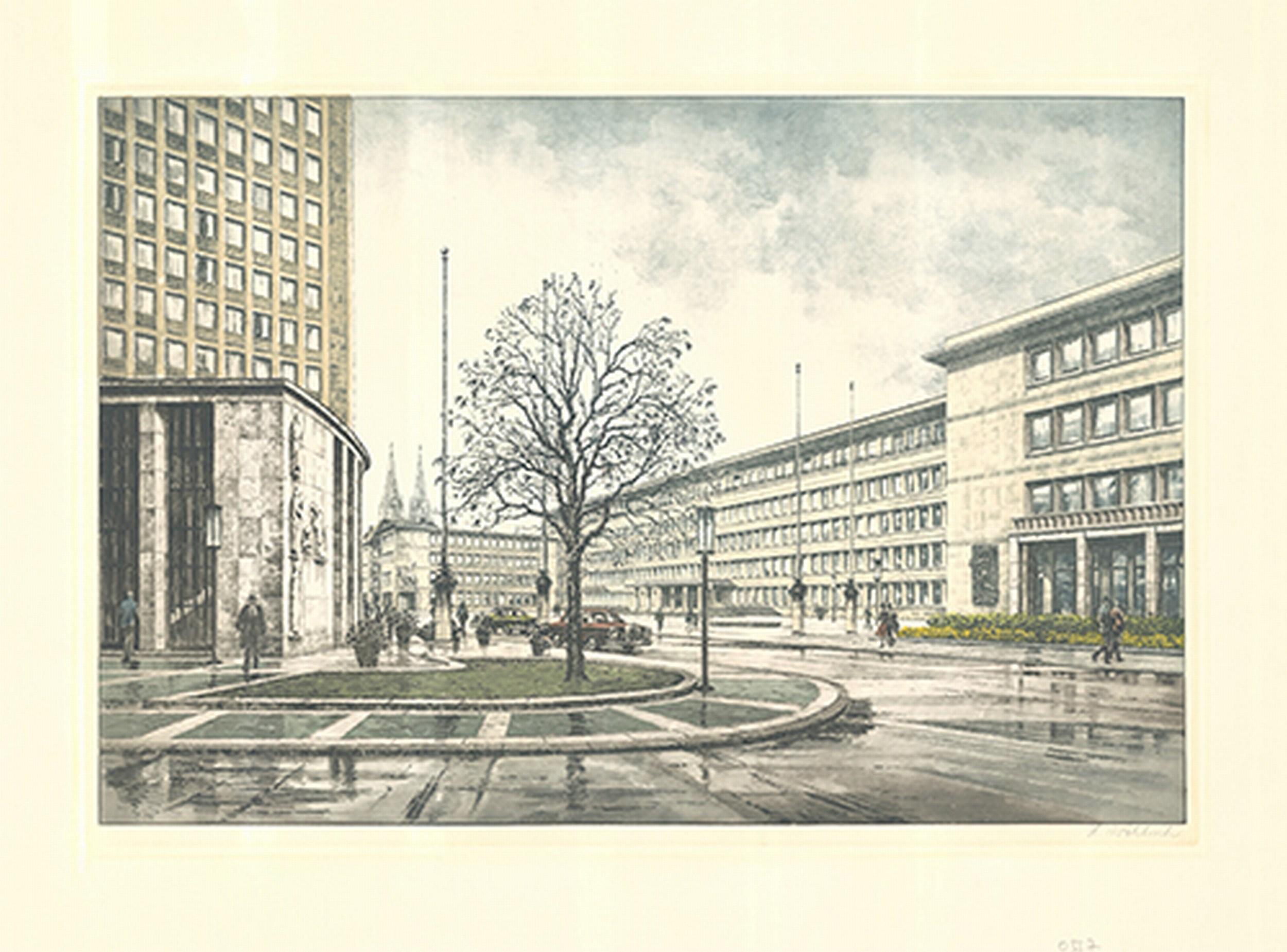 Building - Print by Heinz Wehlisch