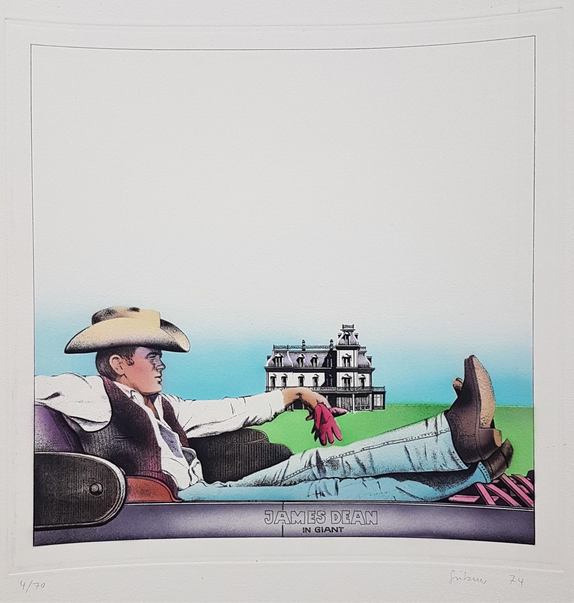 Günter Gritzner Figurative Print - James Dean