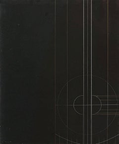 Untitled Geometric Abstraction (Black) - Design for a Sculpture