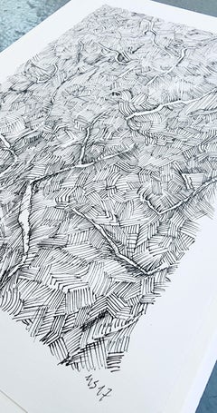 Late Fall (Spaetherbst)  (Abstract, Drawing, Ink)