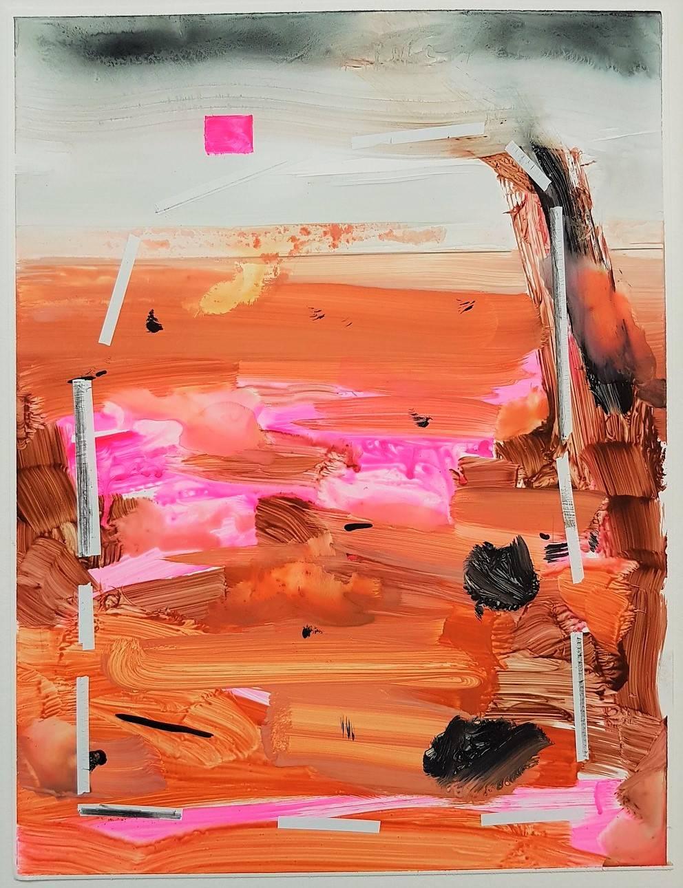 Abstract Painting Russell Shoemaker - Sans titre