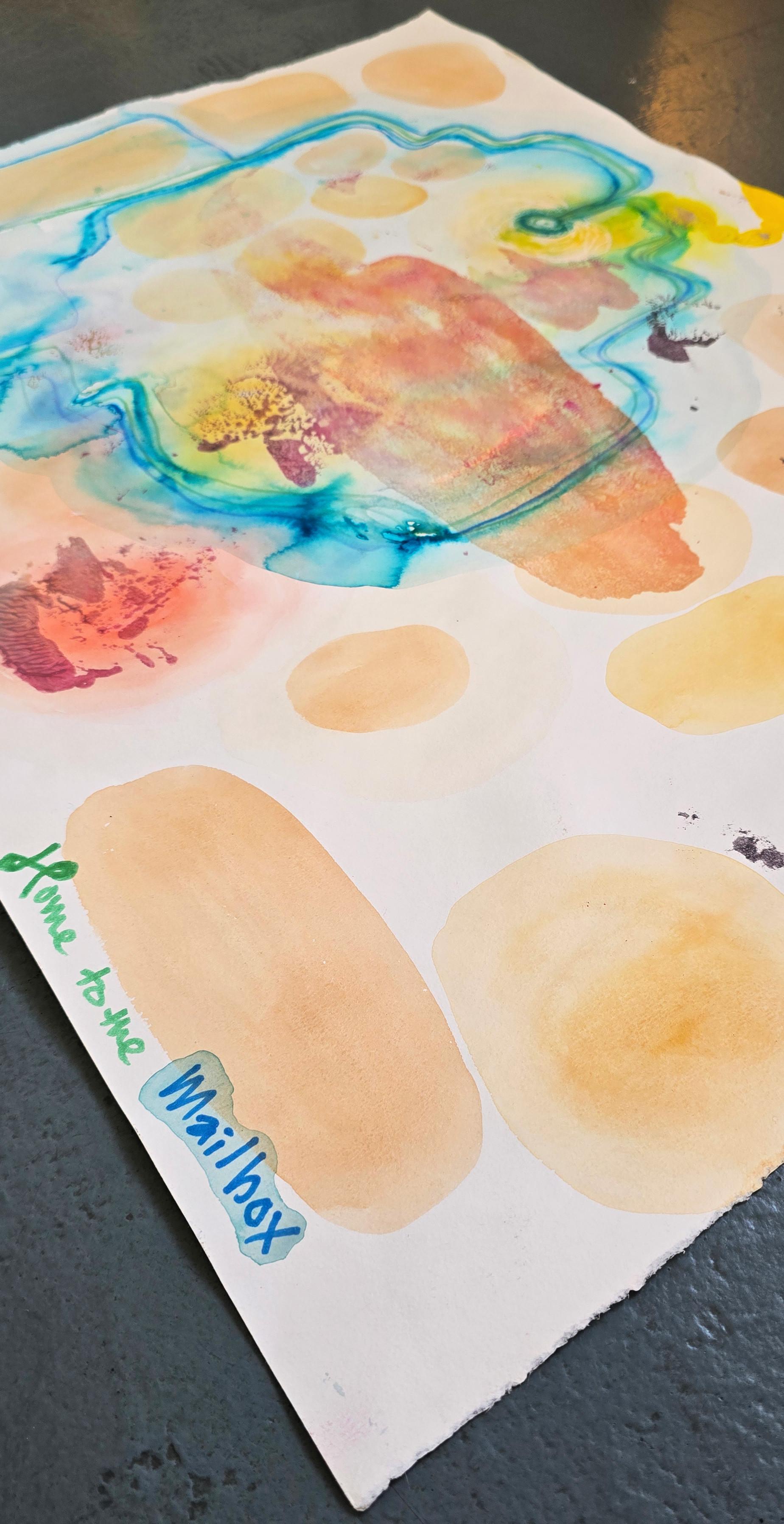 Home to the Mailbox (Abstract, Biogram, Warm, Pastel, ~22% OFF - LIMITED TIME) For Sale 1