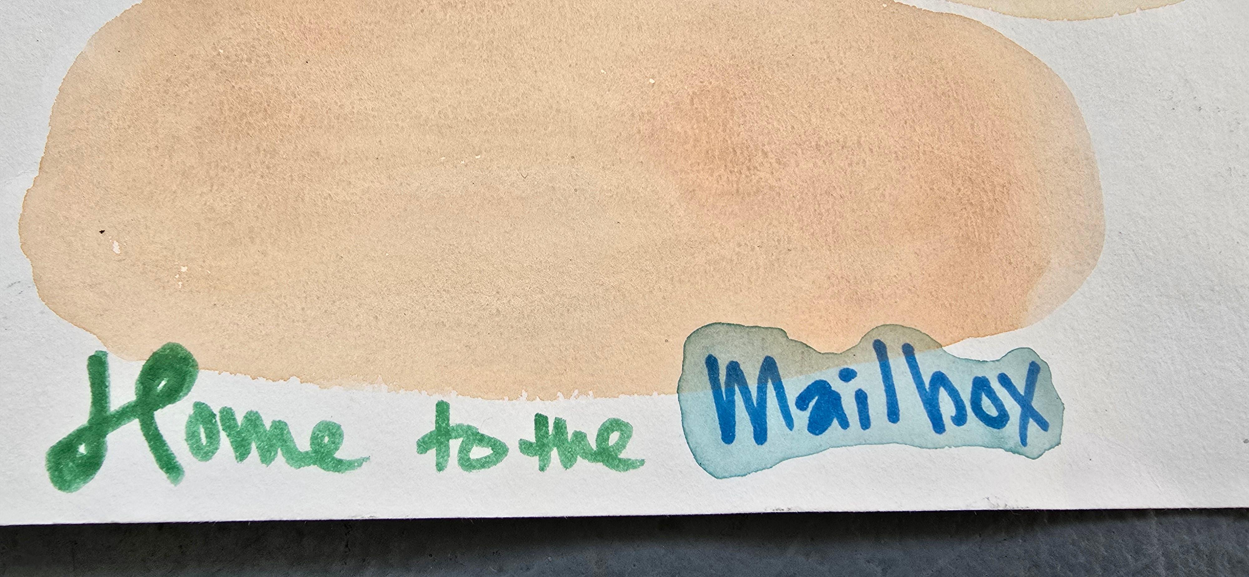 Home to the Mailbox (Abstract, Biogram, Warm, Pastel, ~22% OFF - LIMITED TIME) For Sale 3