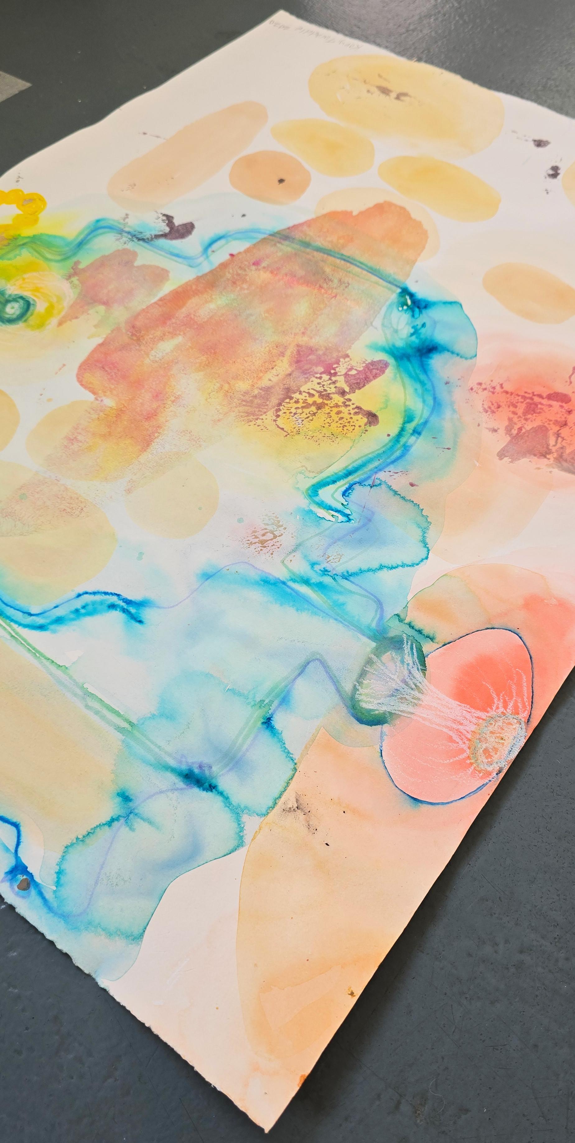 Home to the Mailbox (Abstract, Biogram, Warm, Pastel, ~22% OFF - LIMITED TIME) For Sale 2