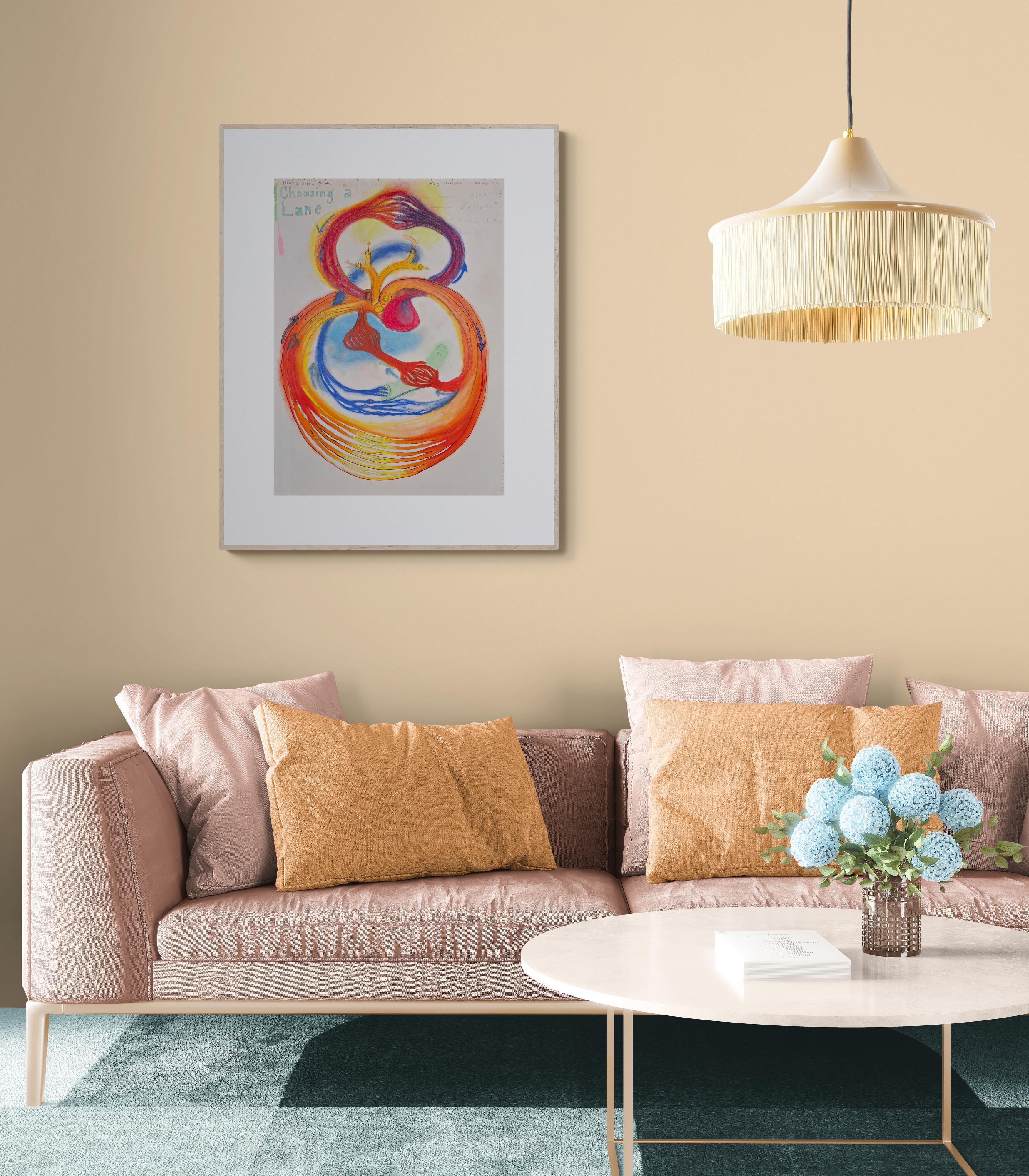 Choosing a Lane (Abstract, Biogram, Vibrant, Heart, Valve, 40% OFF LIMITED TIME) - Art by Kory Twaddle