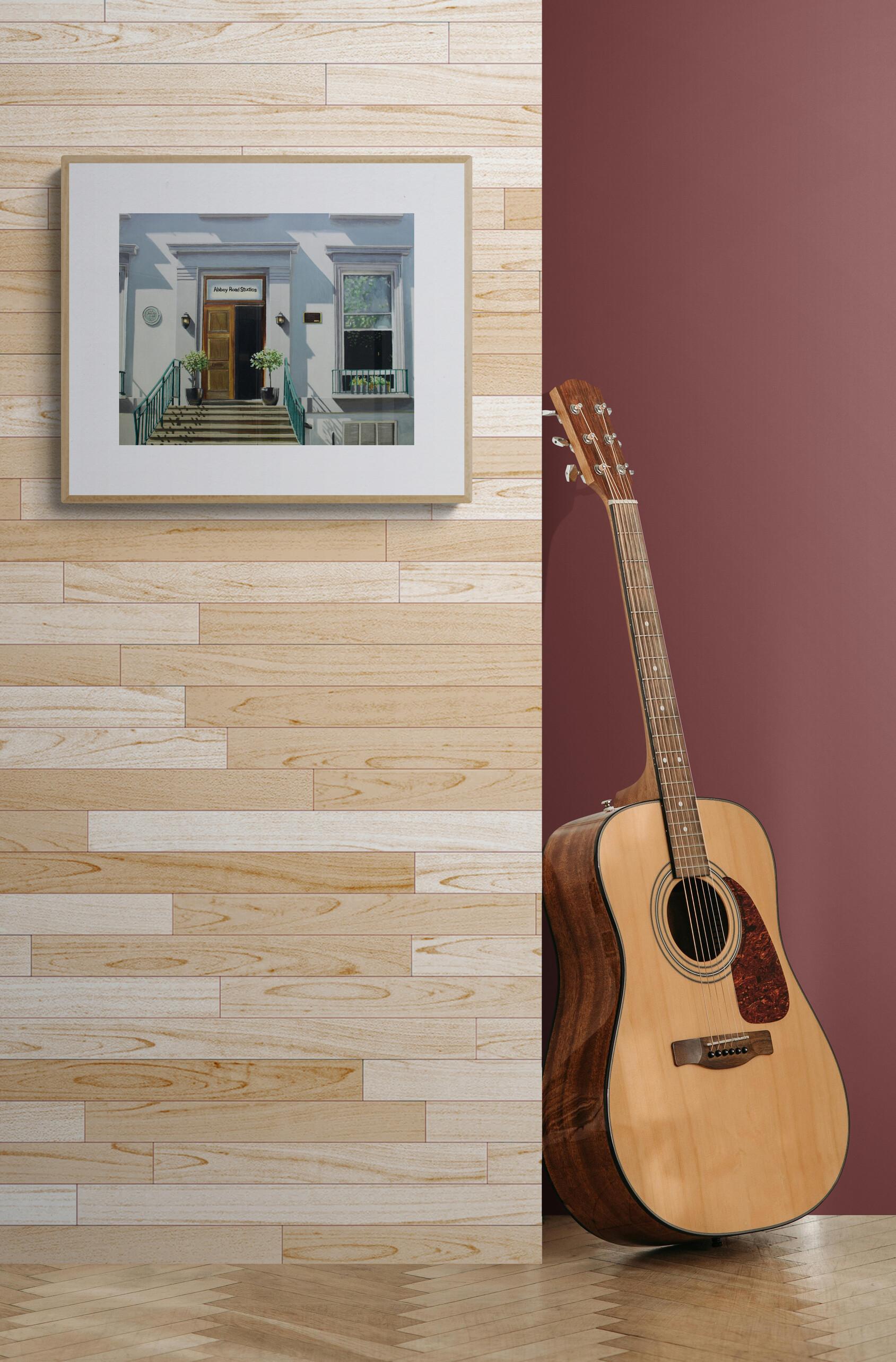 Abbey Road Studios (Ikonisch, fotorealistisch, Musikgeschichte) (Moderne), Art, von Maria Deely