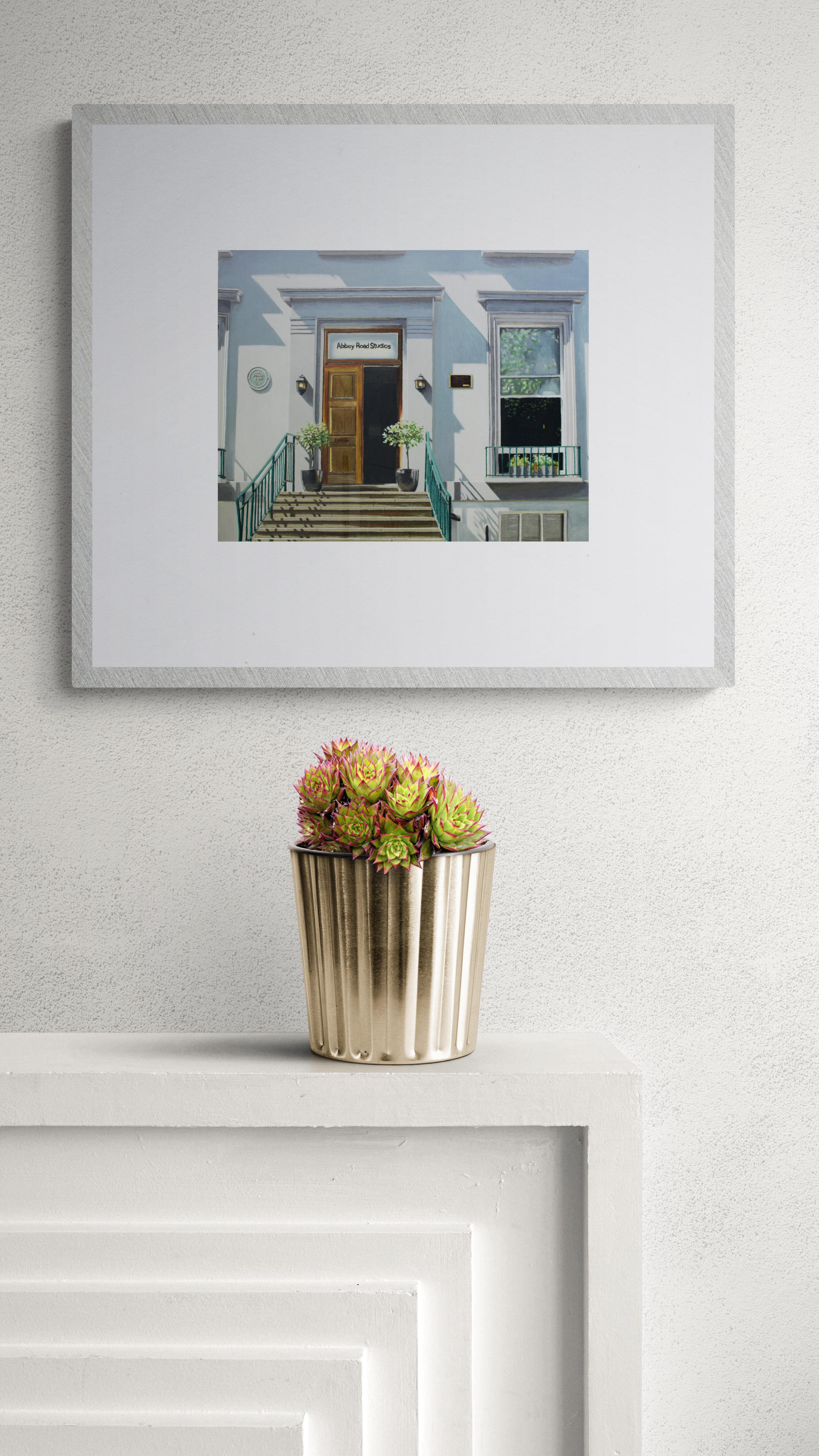 Abbey Road Studios (Ikonisch, fotorealistisch, Musikgeschichte) – Art von Maria Deely