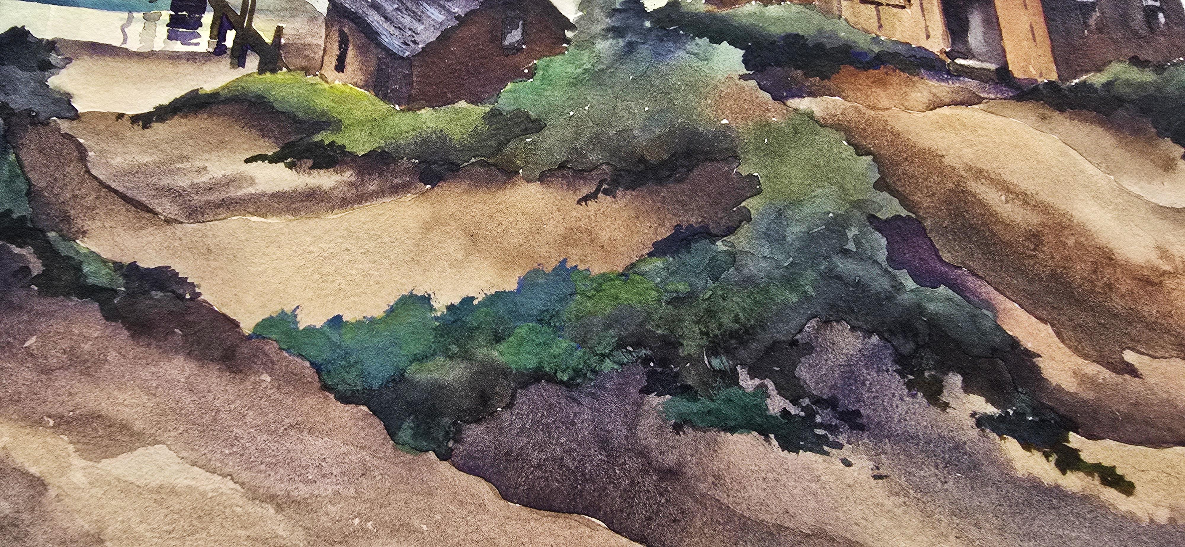 Martha's Vineyard (American Modern, Regionalism, Narrative Painting) For Sale 11