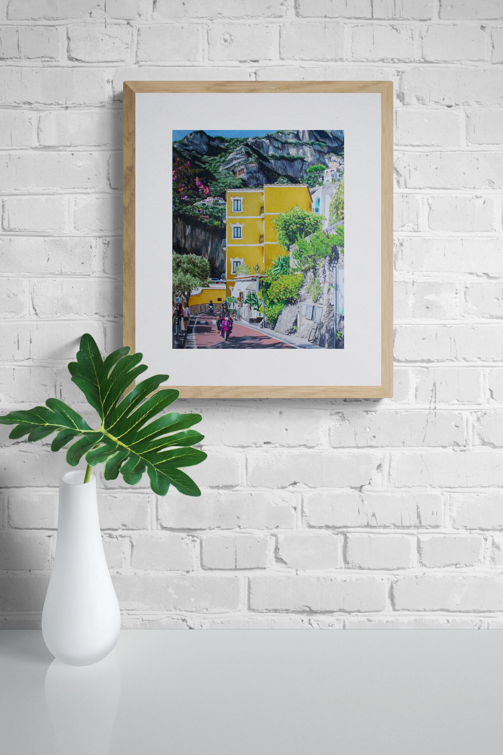 Positano (Costiera Amalfitana, Fotorealistico, Paesaggio italiano, ~38% di sconto sul prezzo di listino) - Art di Maria Deely