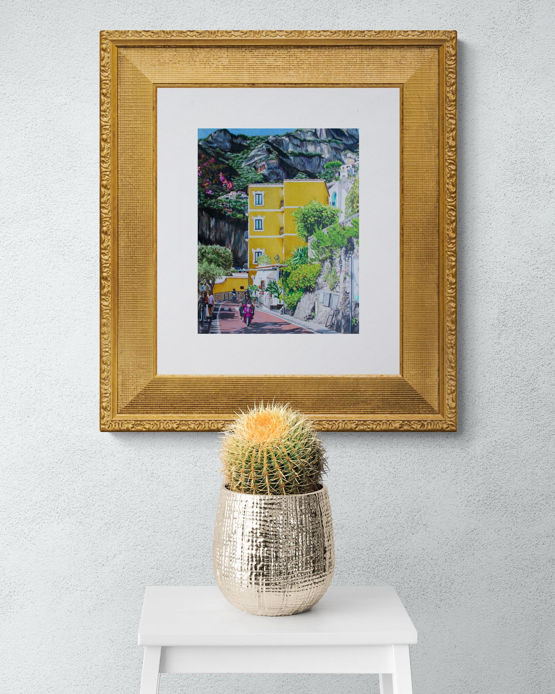 Positano (Costiera Amalfitana, Fotorealistico, Paesaggio italiano, ~38% di sconto sul prezzo di listino) - Art Moderno di Maria Deely