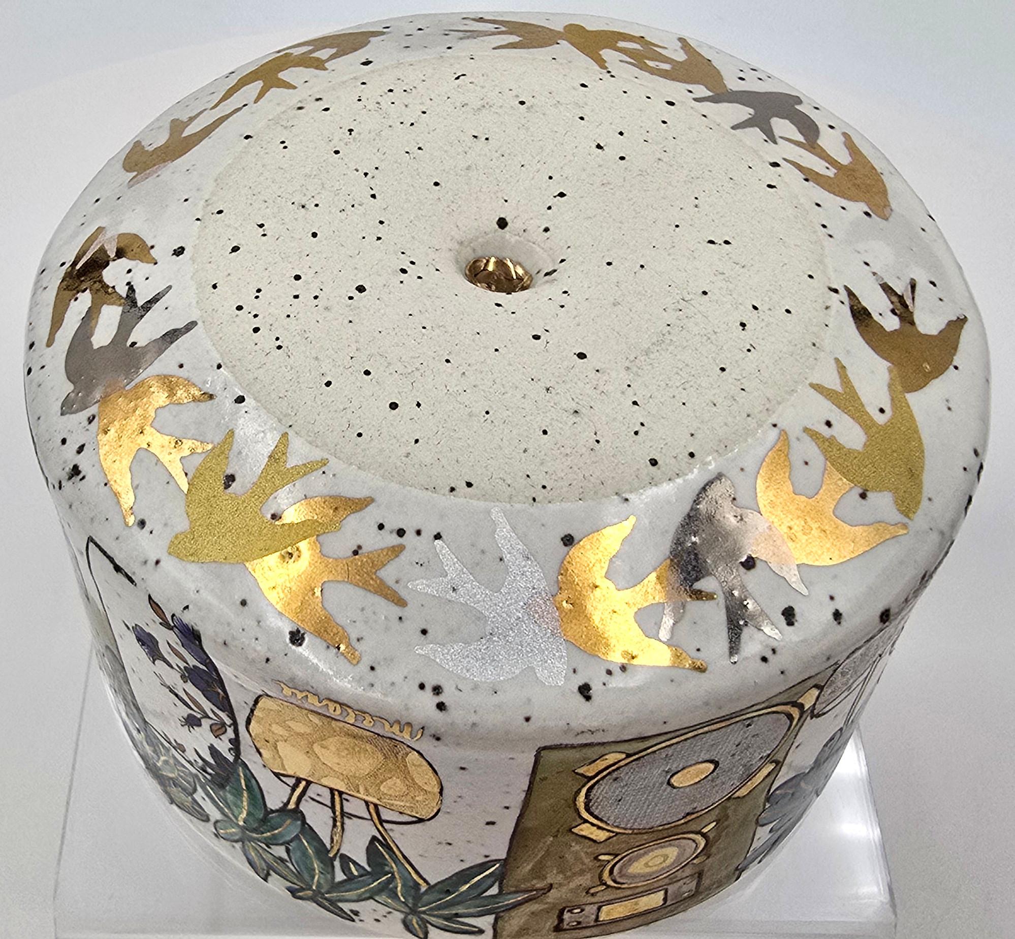 Bol avec nature morte intérieure (milieu du siècle, chaise longue, tour stéréo) en vente 3