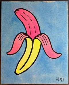 Banana (Pop Art, Warhol, UK Street Art, Vibrant)