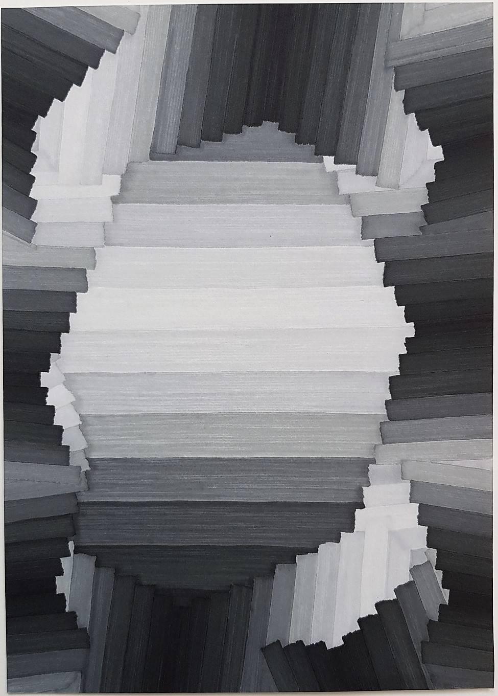 Sans titre (Abstraction géométrique) - Art de Alex Diamond