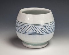 Sgraffito Triangle Cup