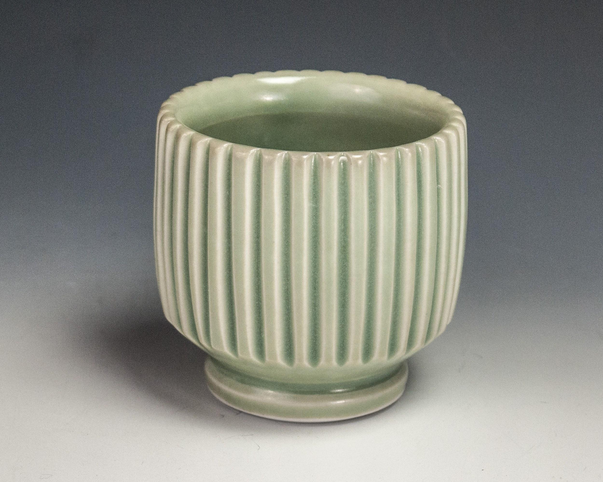 Carved Green Cup