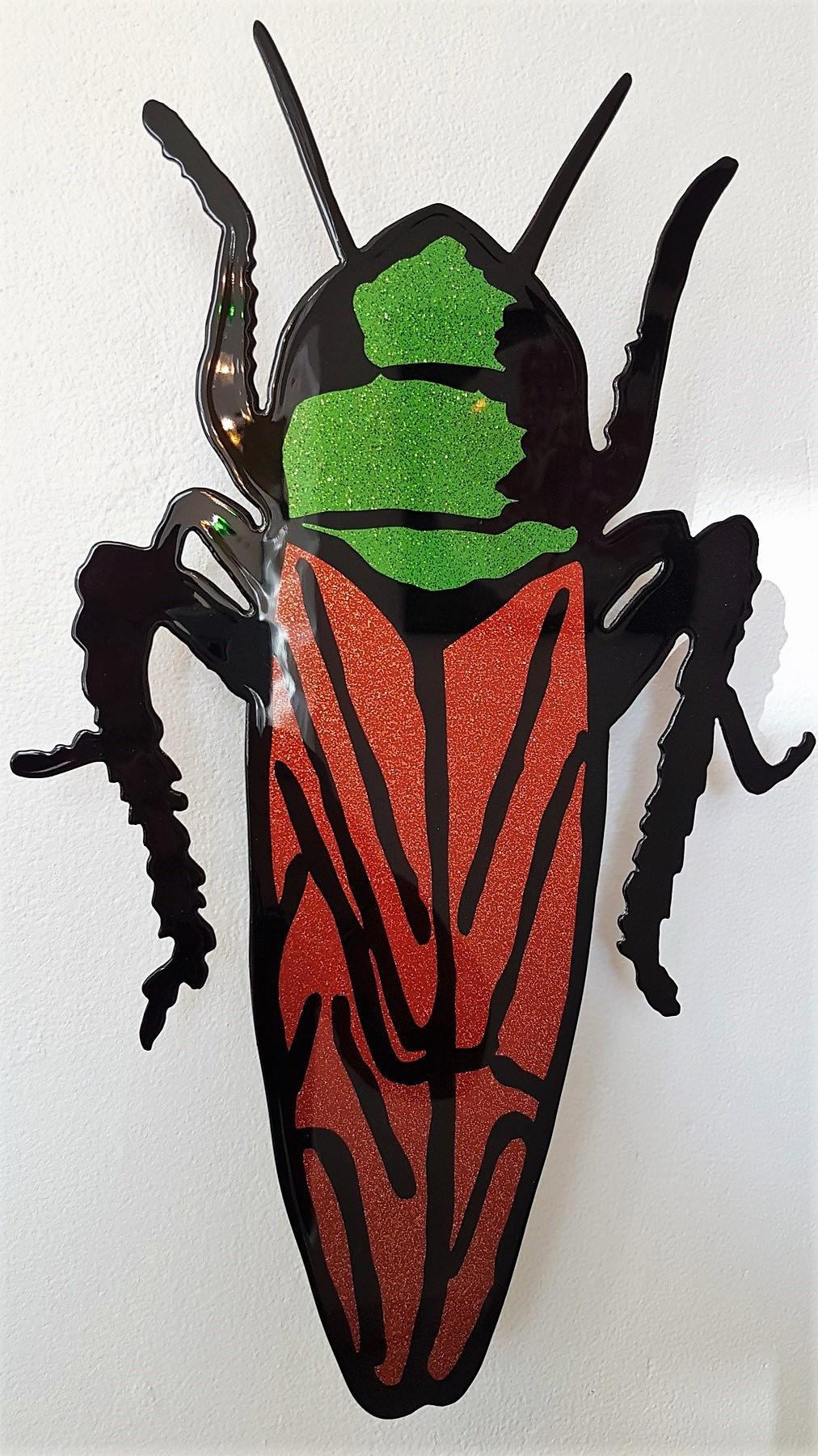 Cockroach (Amerikanische Moderne), Mixed Media Art, von Tom Binger